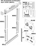 Ersatzteile ab Baujahr April 2024 (BK041) Weiß