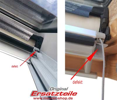 Schnur Rollo Austausch Ersatz Reparatur / RFL-888269 Satz DKL zum Velux