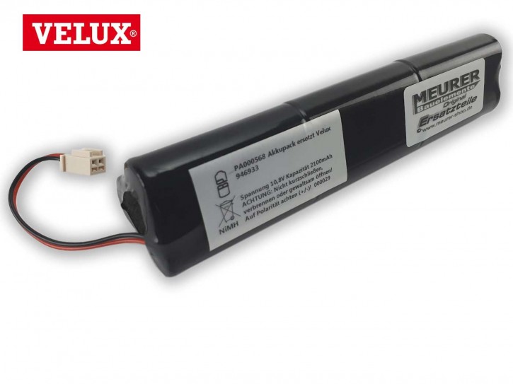 Ersatz Akku Velux SSL Solar Rollladen Motor mit Stecker 946933