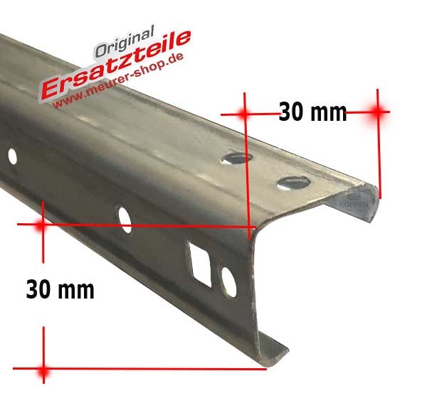 Edelstahl Estrich-Schiene für Garagentor NUR SELBSTABHOLUNG