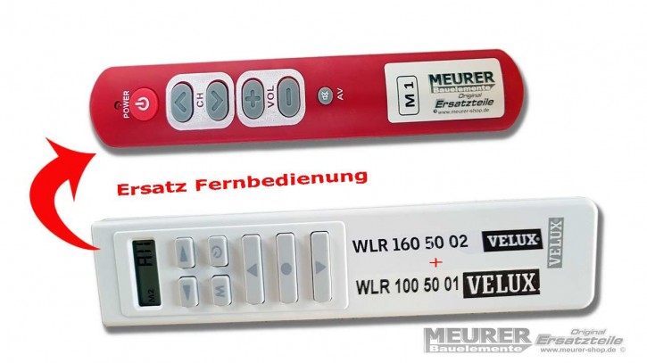 Velux Ersatz Infrarot Handsender / Fernbedienung 1-Kanal