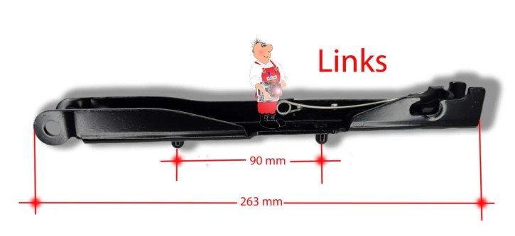 Roto Klapphebellager Links WDF/WDC/WSA R8