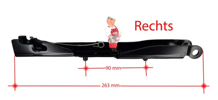 Roto Klapphebellager Rechts WDF/WDC/WSA R8