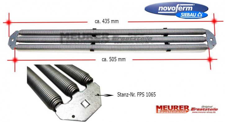 Nr. FPS 1065 Federpaket 3-Fach Novoferm / Siebau Sektionaltor
