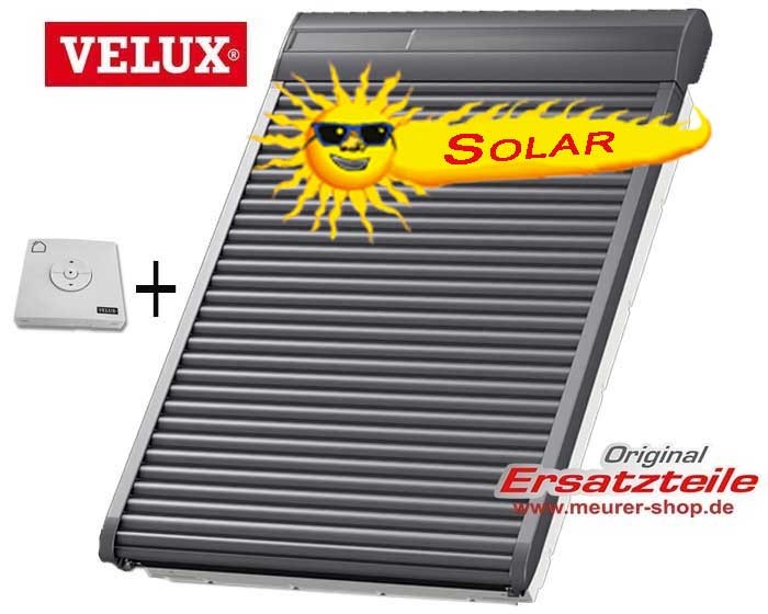 VELUX Solar-Rollladen SSL SK06 114x118 cm inkl. Funk-Wandschalter