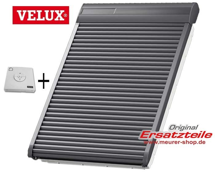VELUX Solar-Rollladen SSL UK04 134x98 cm inkl. Funk-Wandschalter