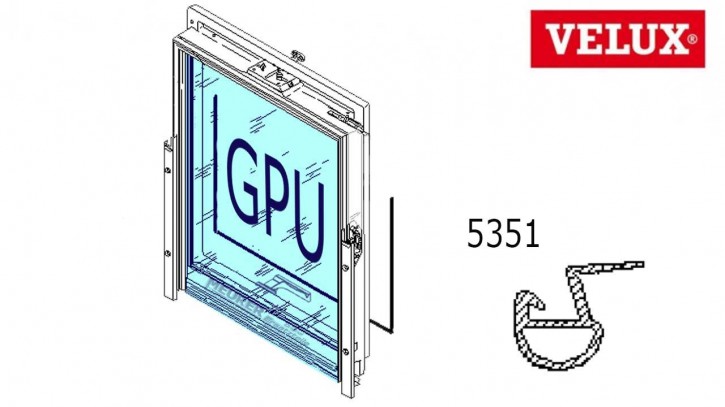 Velux Falz Dichtung 5351 GPU Kunststoff Dachfenster Ecken geschweißt