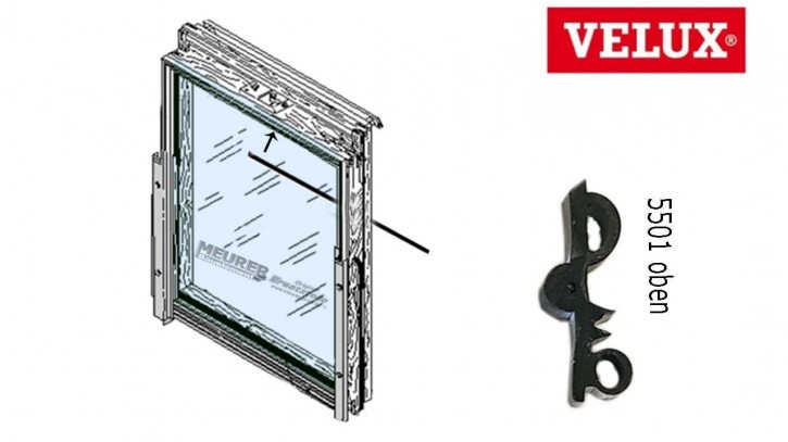 Velux Scheibenauflage Dichtung 5501 oben