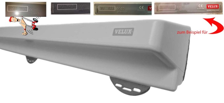 Griffleiste (Lüftungsklappe) für Velux VU Y und VKU Y Austausch Dachfenster