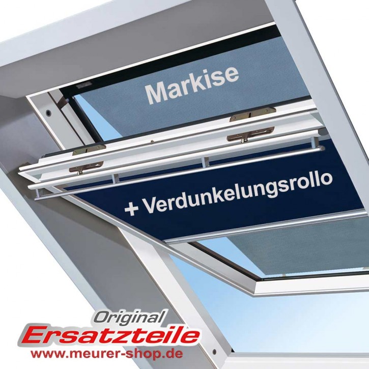 Vorteils-Set Velux Markise & Verdunkelungsrollo DOP 610 / S10 / SK10