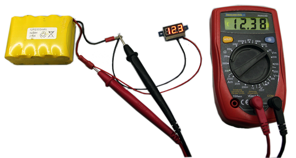 Digital Multimeter Messgerät Voltmeter Amperemeter LCD inkl.9V Batter