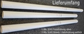 Velux Blendr.-seitlich und Falzdichtung Oben 5201+5202 für GGU Kunststoff Dachfenster ab Mai 2013
