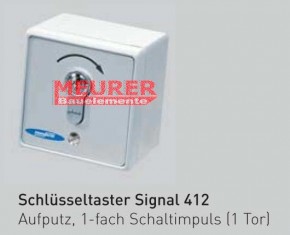 Schlüsseltaster 1-fach Signal 412 Aufputz Novoferm