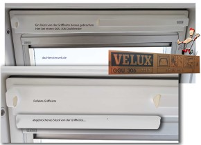 Griffleiste (Lüftungsklappe) für Velux GGU/GHU/GPU/VU/VKU