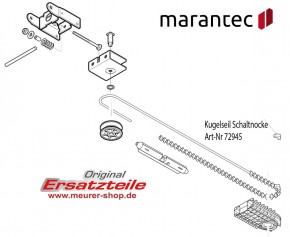 Marantec Schaltnocke für Kugelseil Fehler 8 Comfort 211 / 220 / 250