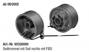 Seiltrommel rechts Novoferm vorgerichtet für FBS