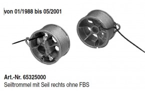 Seiltrommel rechts Novoferm ohne FBS ISO GST