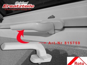 Roto Dachfenster Griff weiß H/K 31/43/73 R3/R4/R7