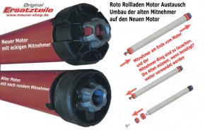 Roto Rollladen Motor Becker P4/16 R elektr. 230V ZRO 43/73 64/84 RT2 E_