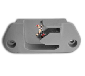 Schließgegenstück 3161, verschraubtes Kunststoffteil unten für Bedienungsgriff Velux GPL/GPU