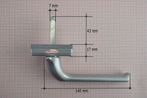 Fenster Griff Alufarben GPL Velux bis Bj. 1993