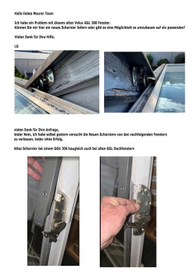 Scharniere PV-T Komplett-Satz Velux Bj. 2000 - 2013