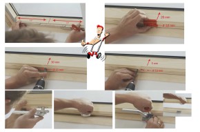Velux + Roto Holz Dachfenster Universal Griff für Unten