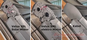 Umbau-Kitt Velux SSL Solar-Rollladen auf elektrisch Strom