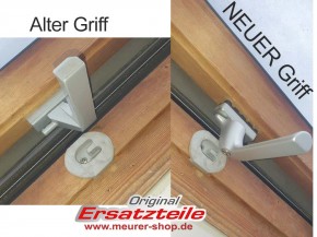 Fenster Griff Alufarben GPL Sicherheitsverschluss absperrbar