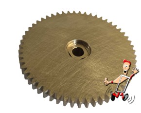 Zahnrad Ritzel aus Messing, Ersatz ZEL MA25 / MA35  für Roto 847 / 647 Tronic Motor