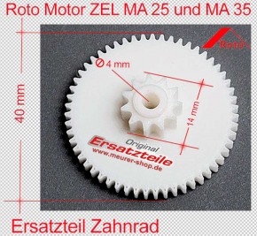 Zahnrad Ersatzteil für Roto 847 / 647 Tronic Motor MA 25 / MA 35